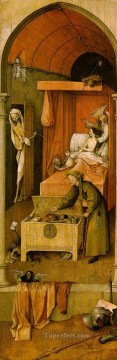  Bosch Art - Death and the Miser moral Hieronymus Bosch